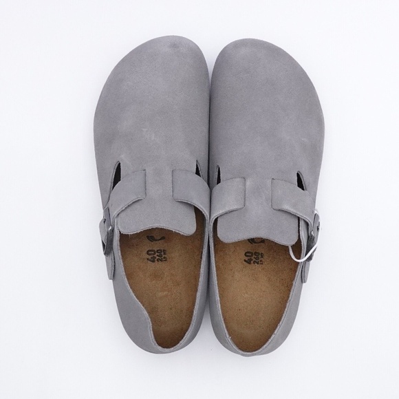 NEW US Size 9 Women's / EUR 40 Birkenstock London BS Clogs 1018996 Whale Gray - Picture 4 of 7